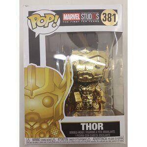 Thor Gold Chrome #381 Funko Pop Marvel Studios 10 Years Vinyl Figure